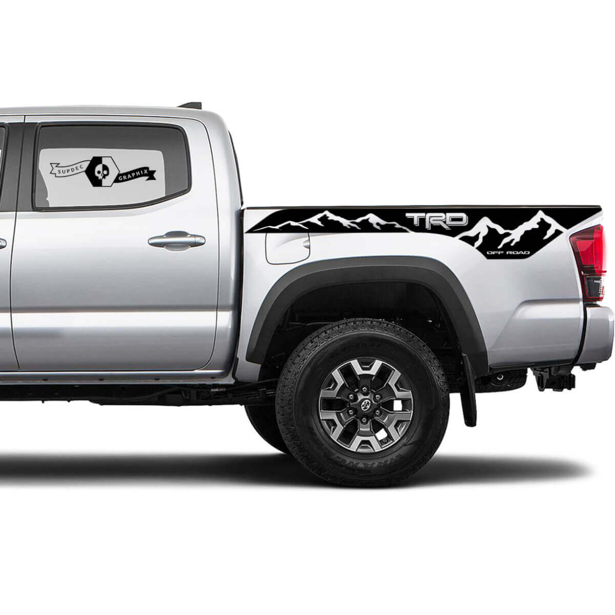 TRD 4x4 Off-Road Mountains BedSide Side Vinyl Stickers Decal fit to Toyota Tacoma Tundra all years #11
