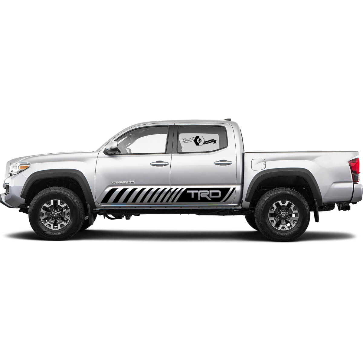 TRD off road leaves Rocker Panel BedSide Side Vinyl Stickers Decal fit to Toyota Tacoma Tundra all years 4