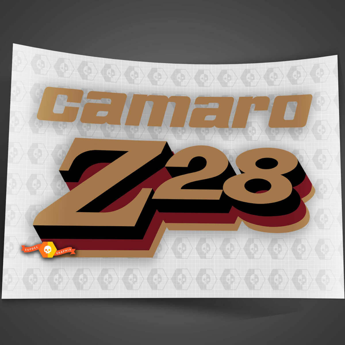 Chevy Camaro Vintage Z28 decal sticker for Chevrolet Z28
