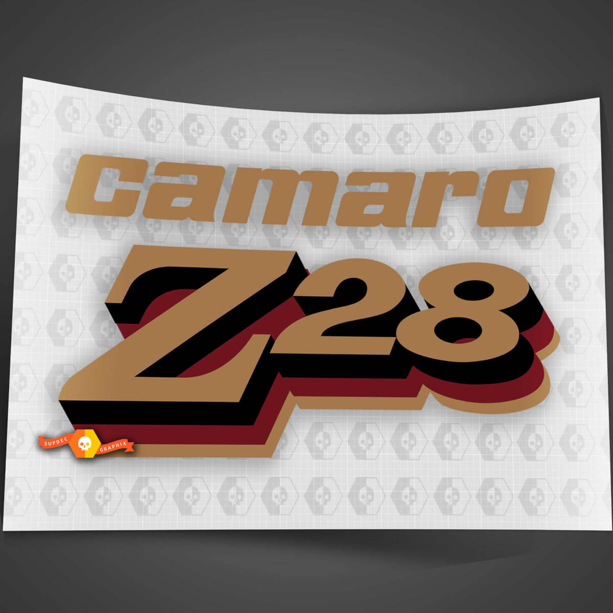 Chevy Chevrolet Camaro Vintage Z28 decal sticker
