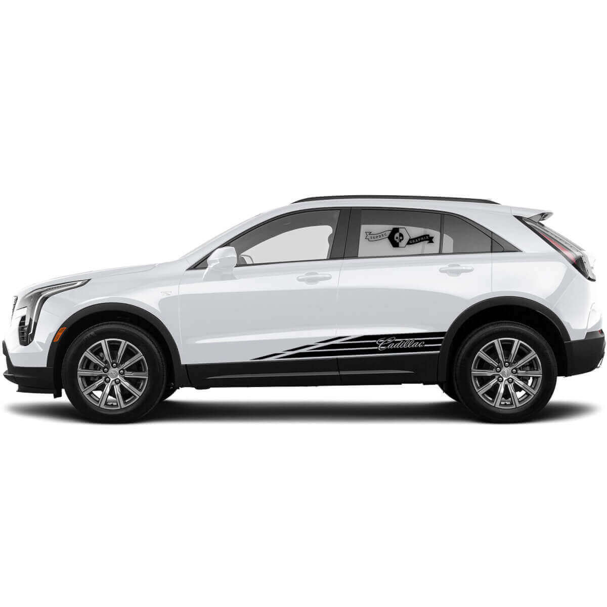 New Decal Rocker Panel Sticker Triple Line Stripe for Cadillac XT4