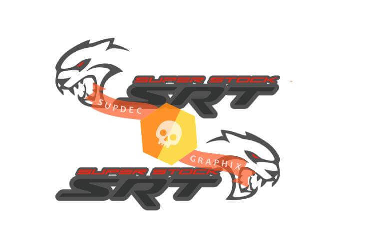 STR Super Stock Side Vinyl Decal Sticker for Dodge Challenger