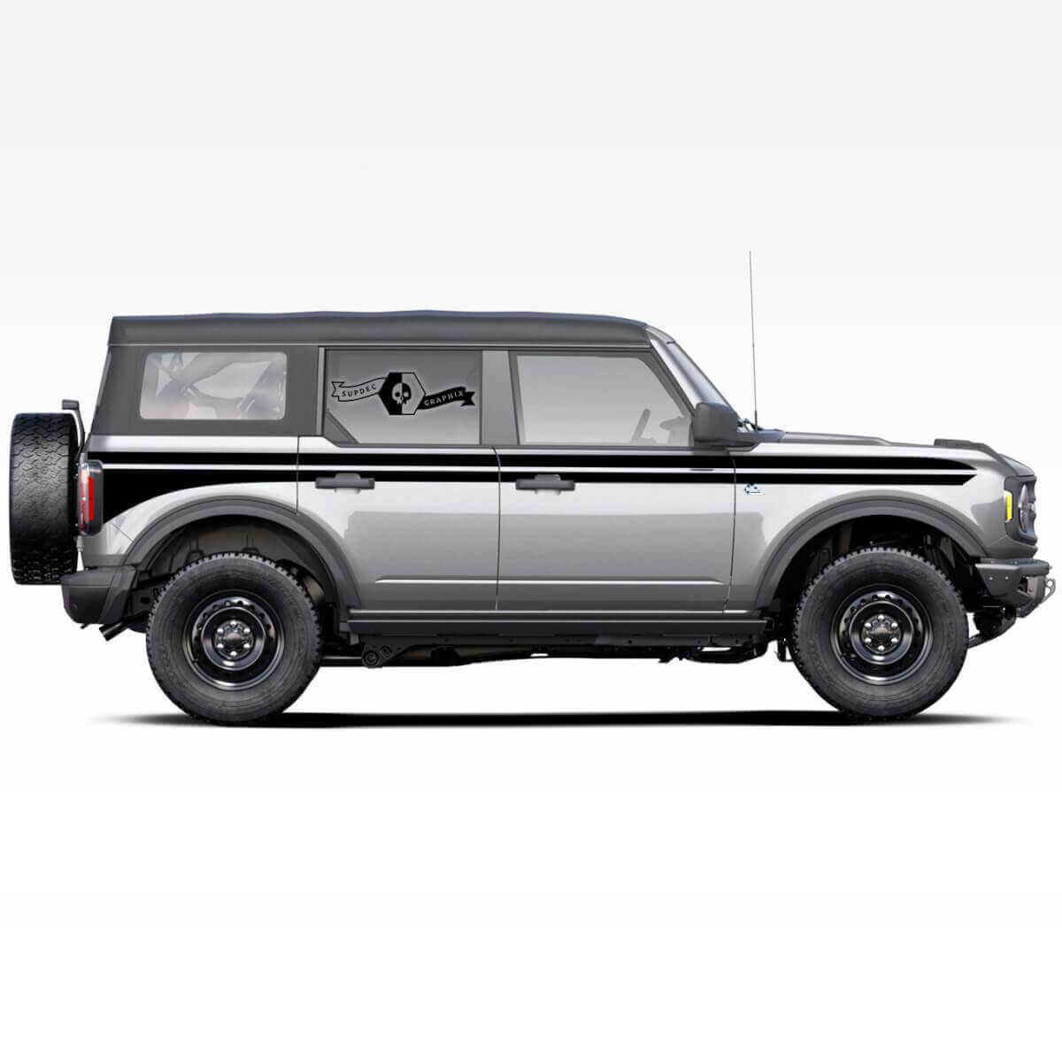 Double Side Stripes Vinyl Decal for Musclecar horse 2021 