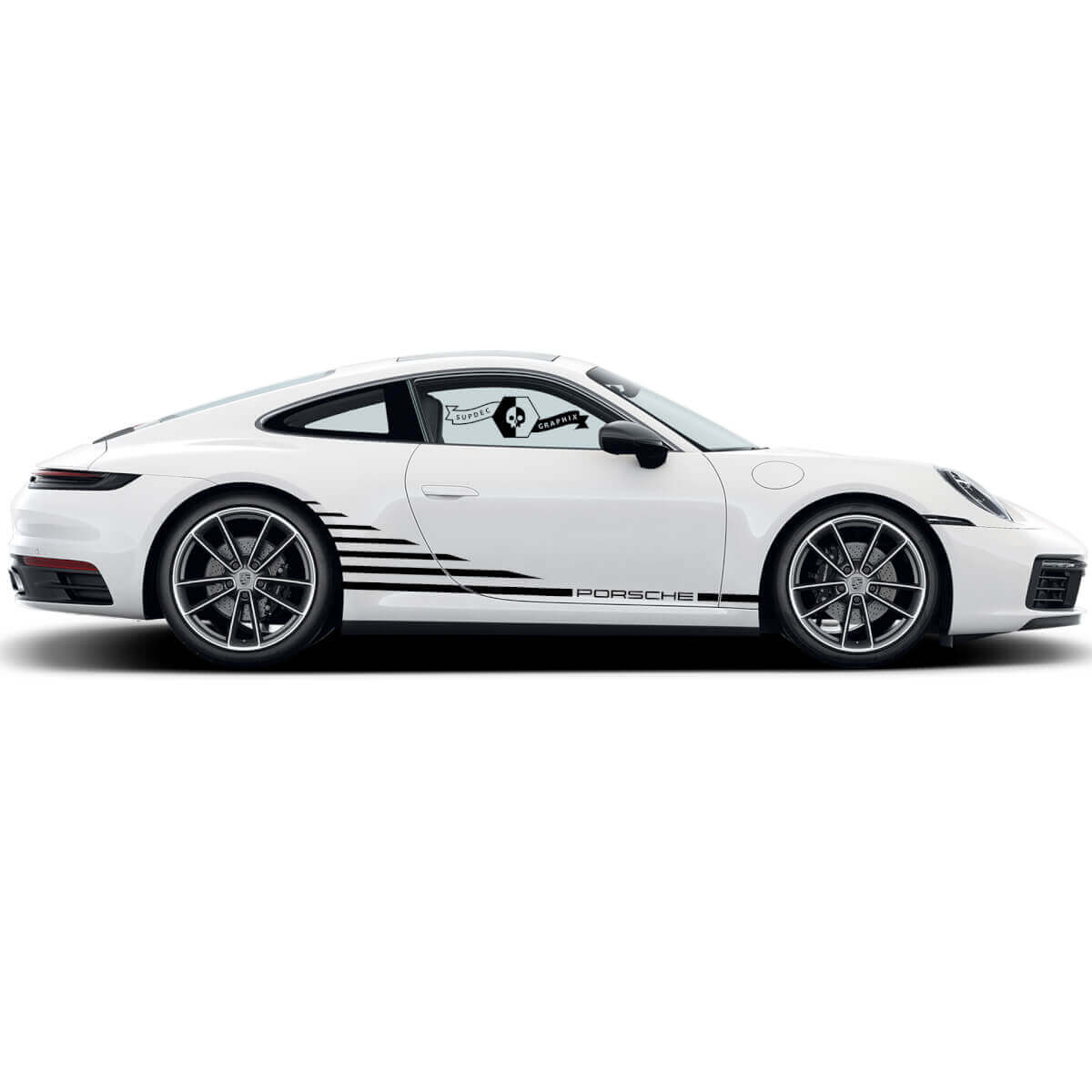 Carrera Style Side Stripes Vinil Decal Kit for Porsche 911