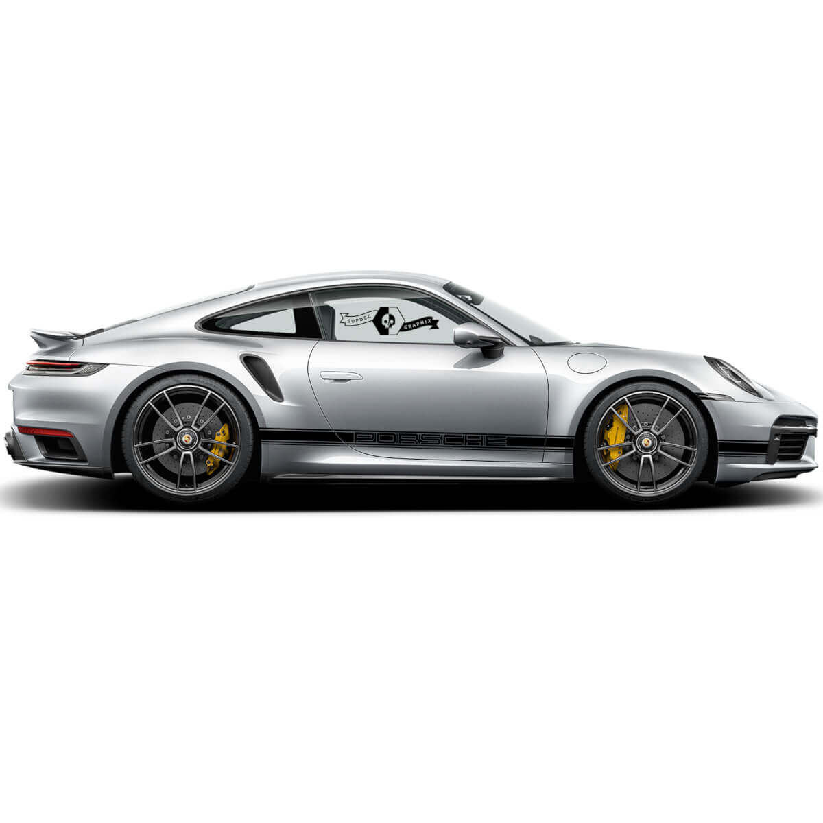 2 Porsche 911 Porsche Carrera Classic Side Trim line Stripes Doors Kit Decal Sticker 