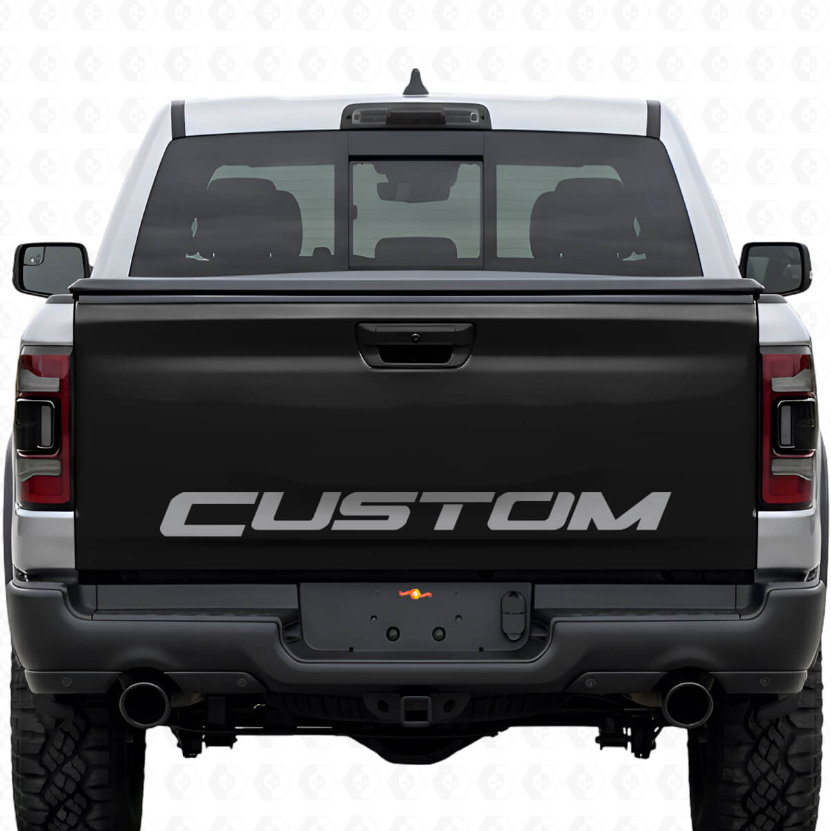 Custom Lettering Blackout Tailgate Vinyl Decal for Dodge Ram Rebel
