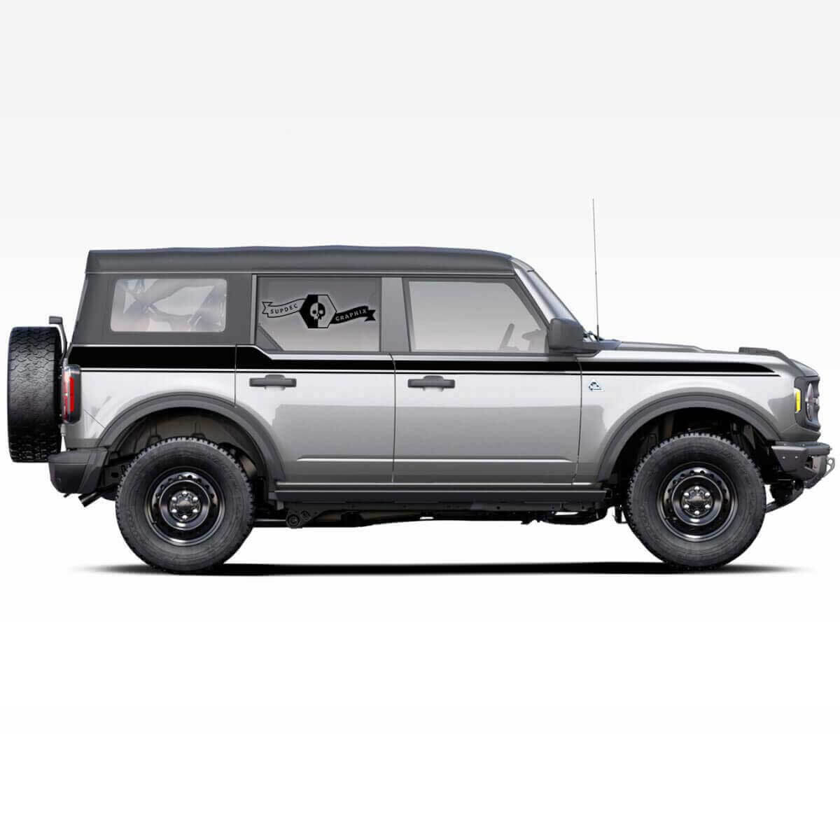 Accent Side Stripes Vinyl Decal for Musclecar horse 2021