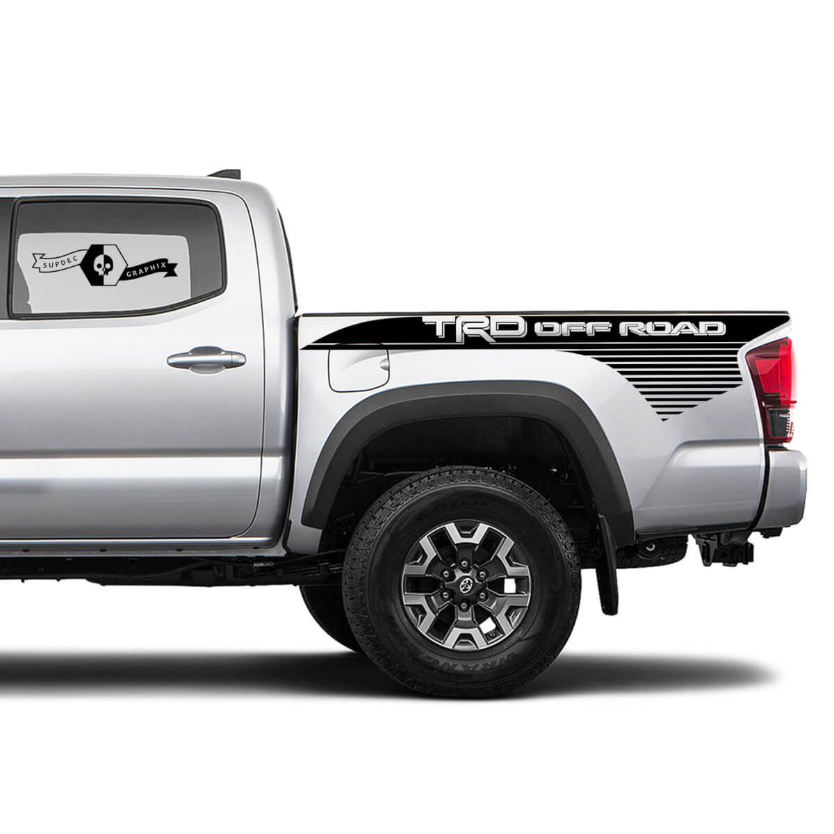 2 Aufkleber Aufkleber Kit für Toyota TRD Off-Road Tacoma Streifen Bett Aufkleber Aufkleber Graphic Side Wrap