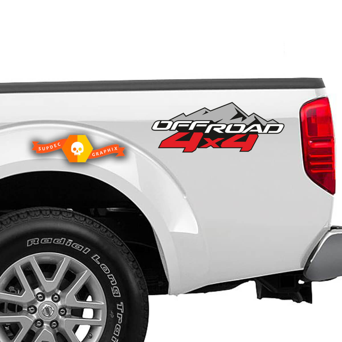 4x4 Off Road Mountains Truck Bed Decal Vinyl Sticker 3