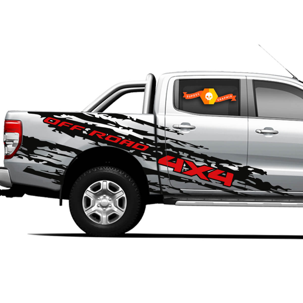 4 × 4 off Road Truck Splash Side Bett Graphics Abziehbilder für Ford Ranger 12