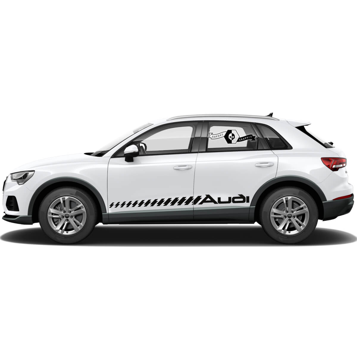 Audi Q3 Stickers Puerta Lado de la puerta Nova para usted Etiqueta engomada de los gráficos de vinilo