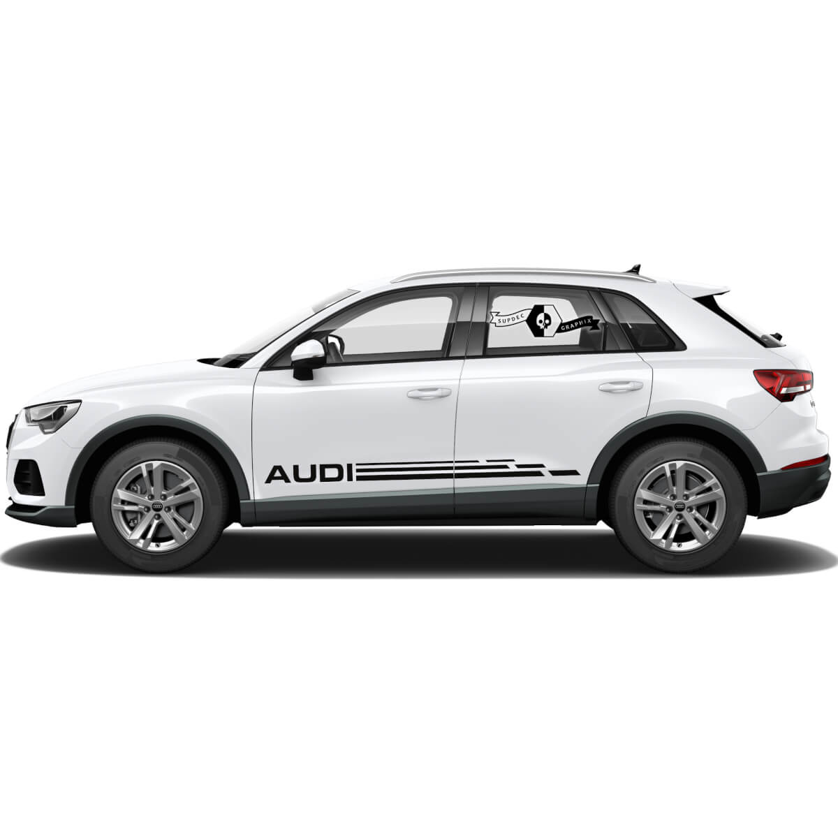 Autocollants Audi Q3 Stickers Panneau à bascule décalque de décalque de porte Moderne pour 2021 Audi Q3 Side Portes Portes de porte Sticker Décalque