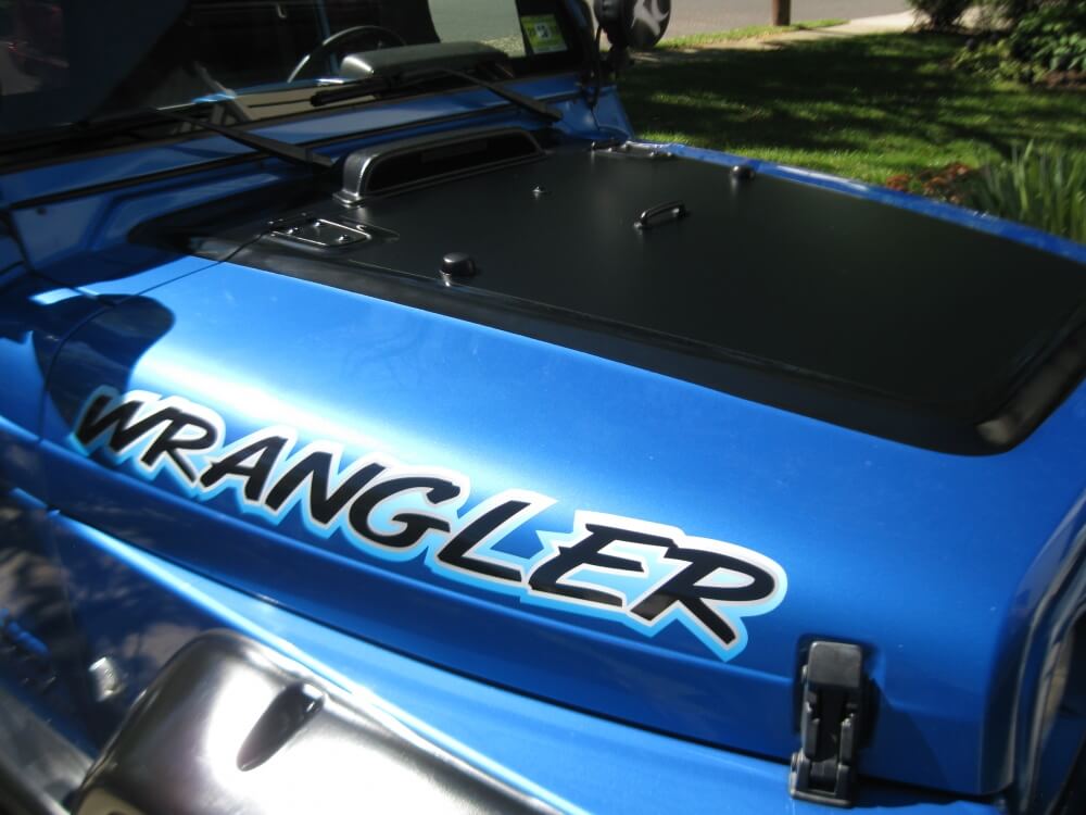 Rubicon Hood Colors Sticker Decal for Jeep Wrangler Rubicon JK