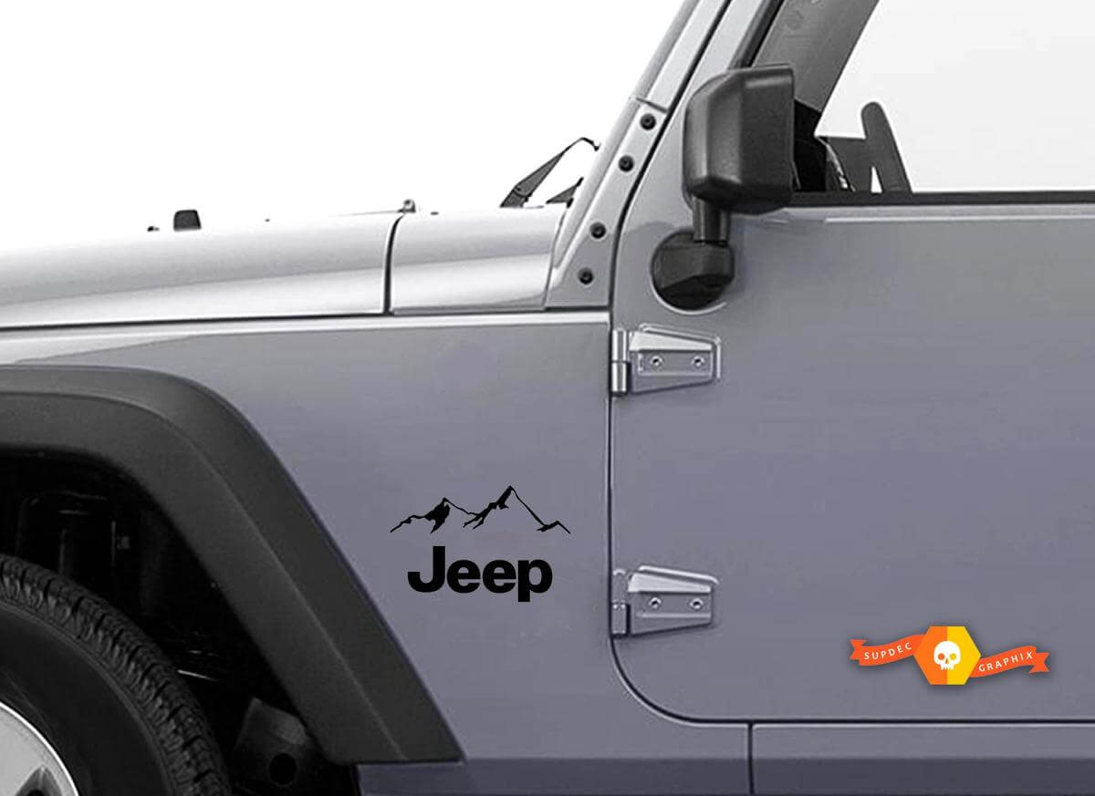 Mountain Hood Colors Sticker Decal for Jeep Wrangler Mountain JK