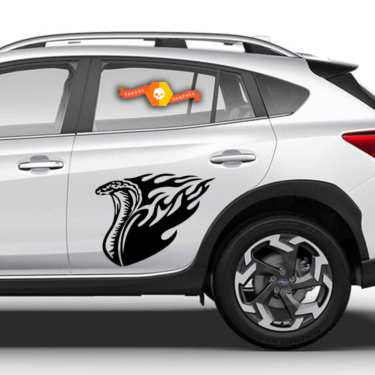 Vinyl Decals Graphic Stickers side сar Toyota fire cobra drawing new 2022