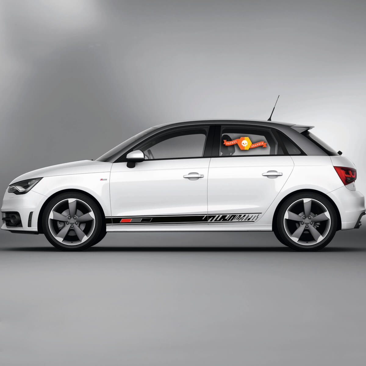 2x Decalcomanie in vinile Adesivi grafici Audi A1 Pannello a rocker Pannelli 2022