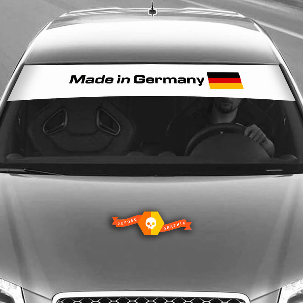Décalques en vinyle Stickers graphiques Sous-Audi Sunstrip Allemagne Drapeau 2022