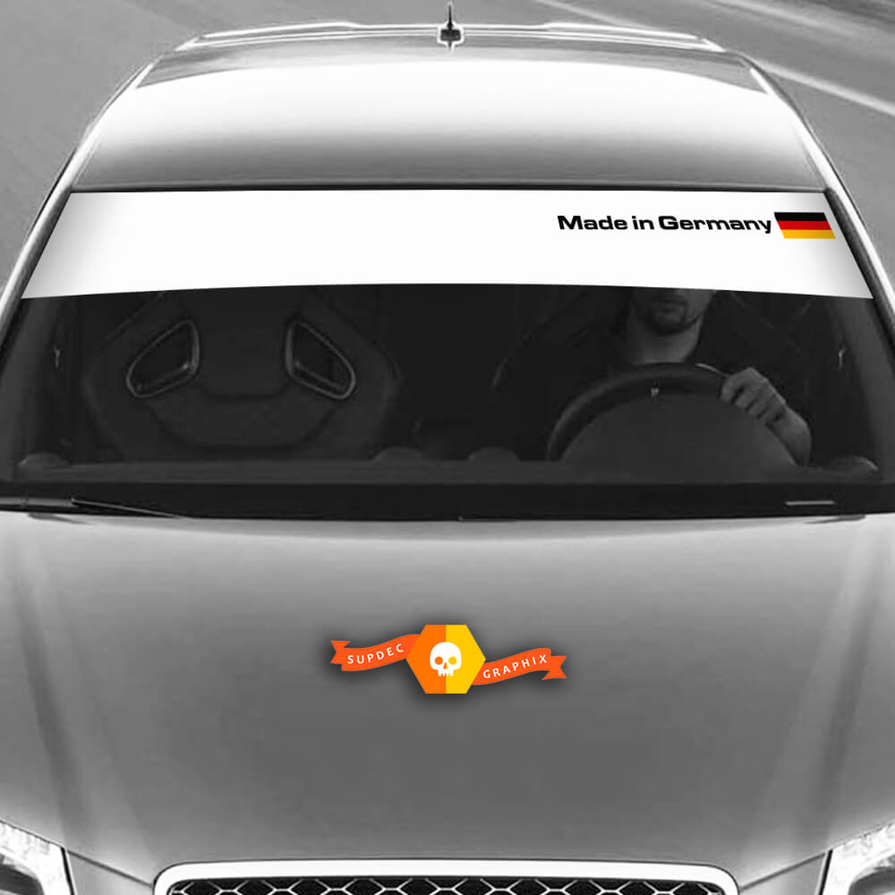 Etiquetas engomadas gráficas de calcomanías de vinilo Lado Audi Sunstrip Alemania Flag Little 2022
