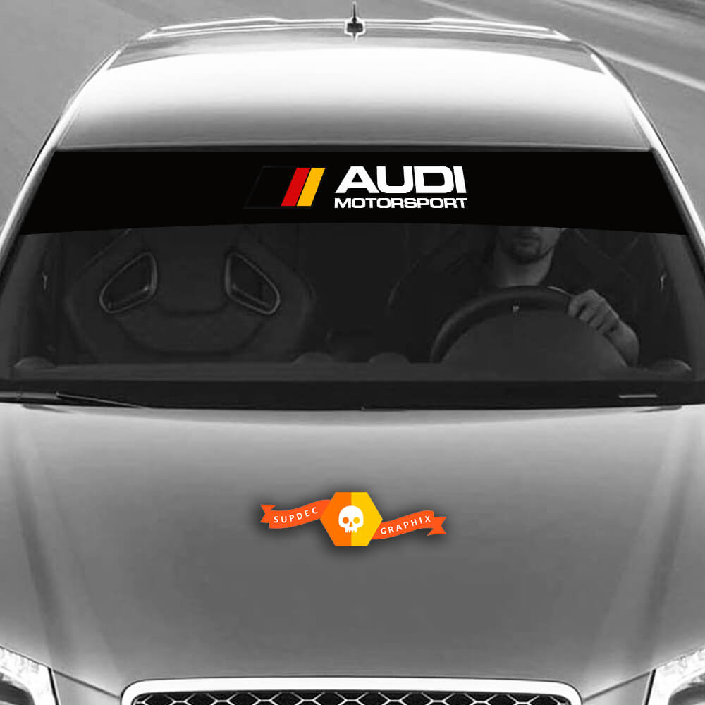 Décalques en vinyle Stickers graphiques côté Audi Sunstrip Allemagne Motorsport 2022