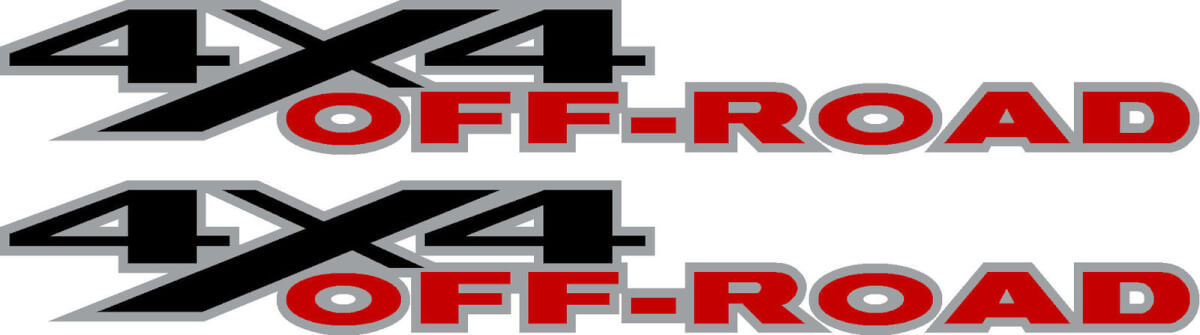 2x 4x4 Off Road Truck Vinyl Decal Stickers for Dodge Ram