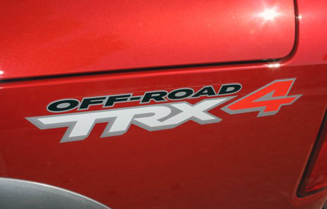 TRX4 Off Road 4x4 Side Vinyl Decal Set for Dodge Dakota