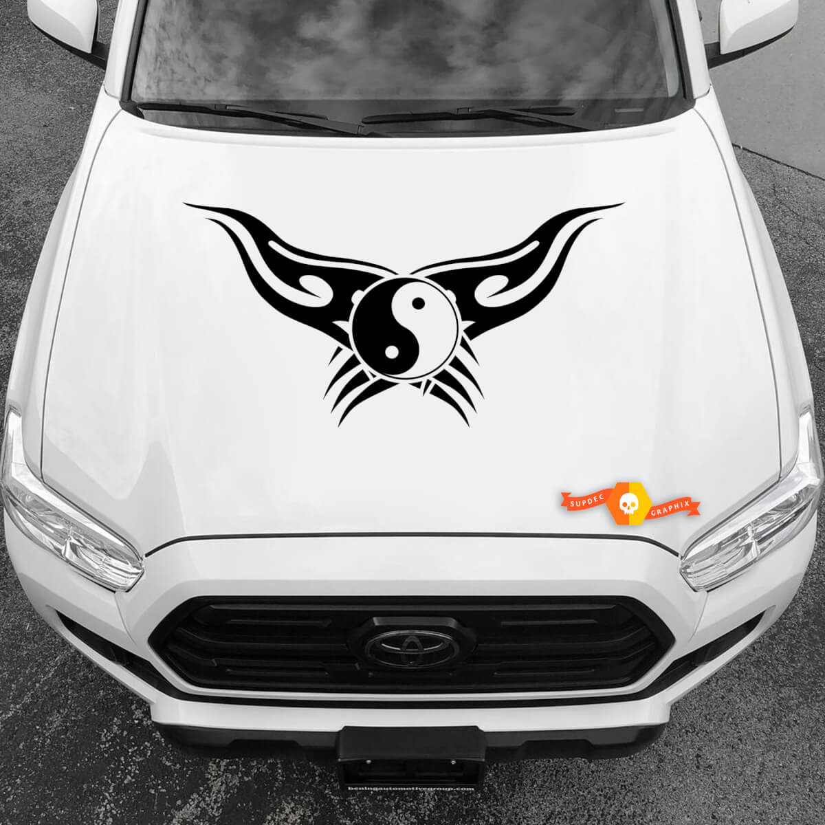 Vinyl Decals Graphic Stickers Car  hood New yin and yang abstract 2022