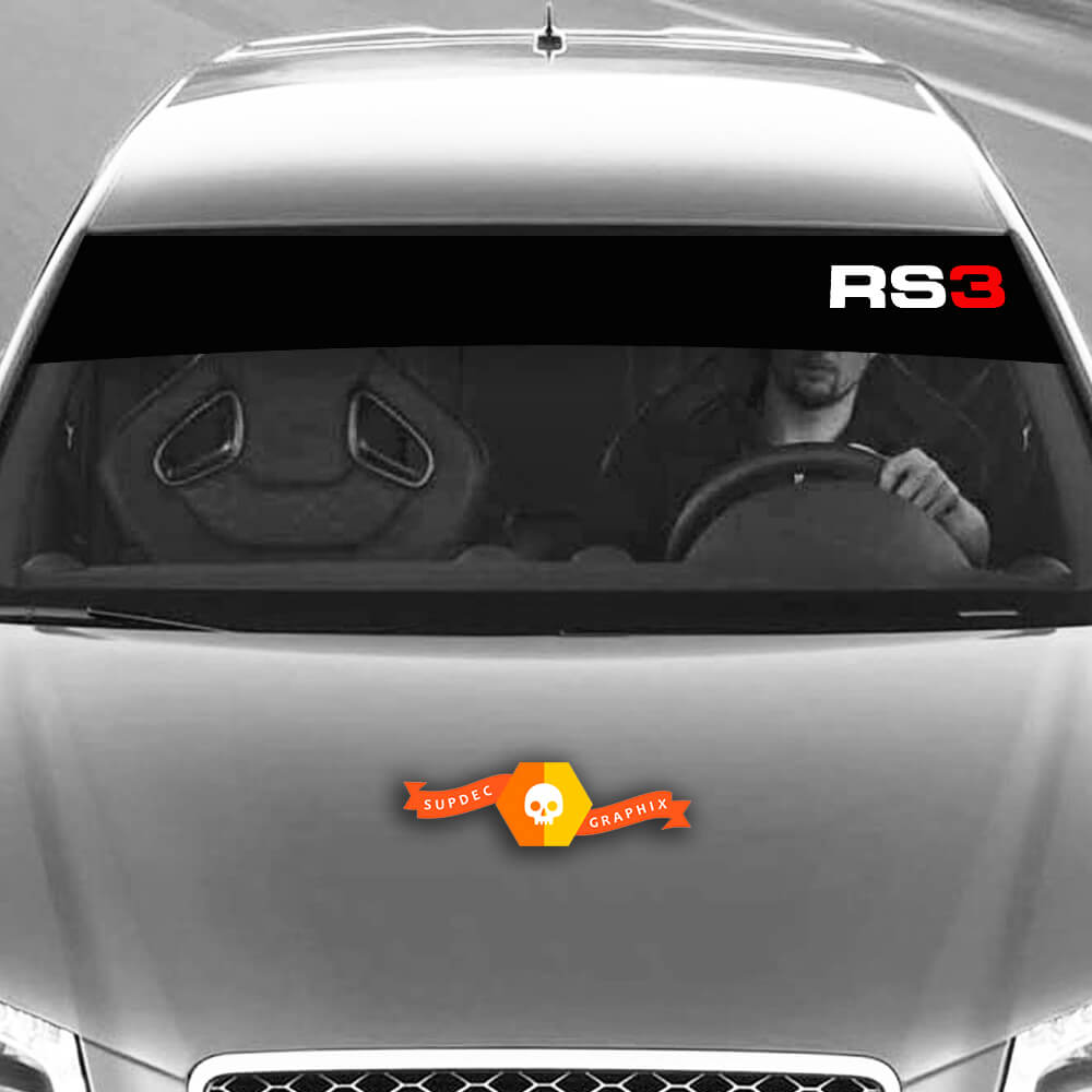 Decalcomanie in vinile adesivi grafici parabrezza RS3 Audi SunstrIp Racing 2022