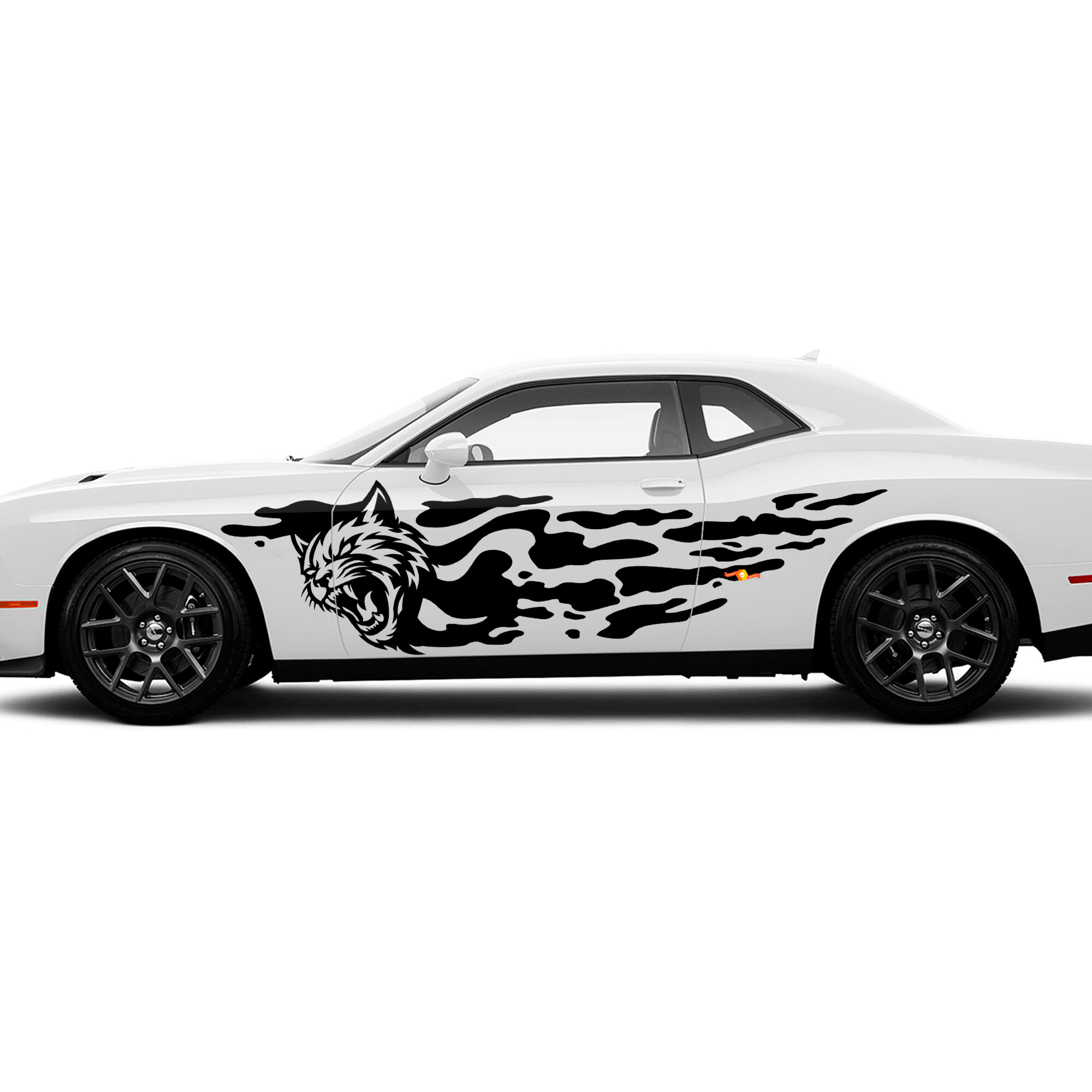 Wildcat Mud Splash Side Vinyl Decal Sticker for Dodge Charger