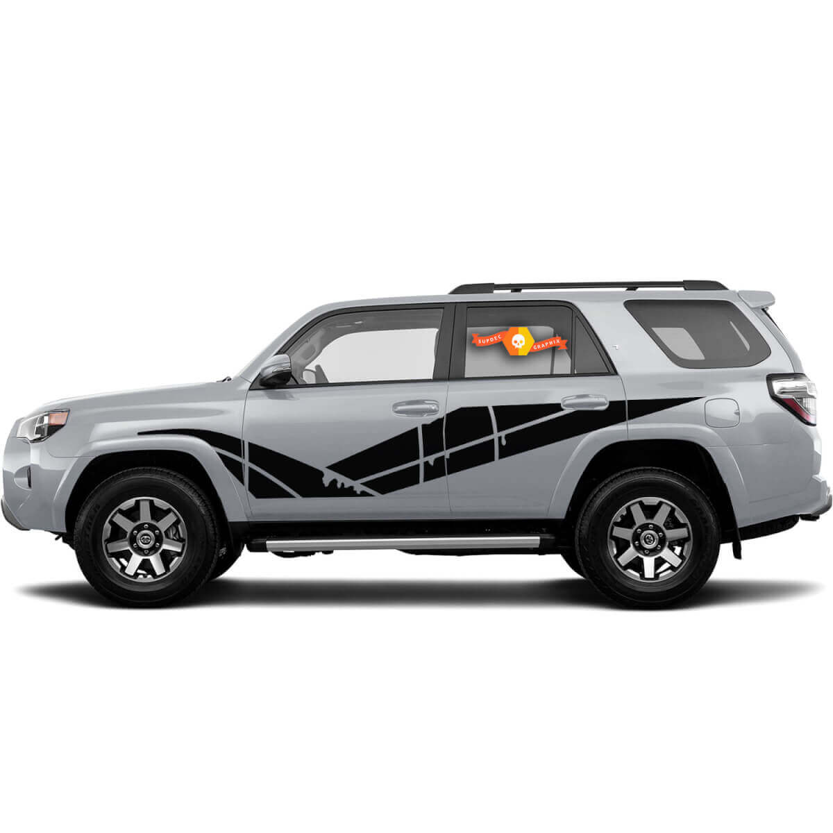 Pair of 4Runner TRD Side doors Vinyl Decals Stickers for Toyota Splash 4Runner TRD