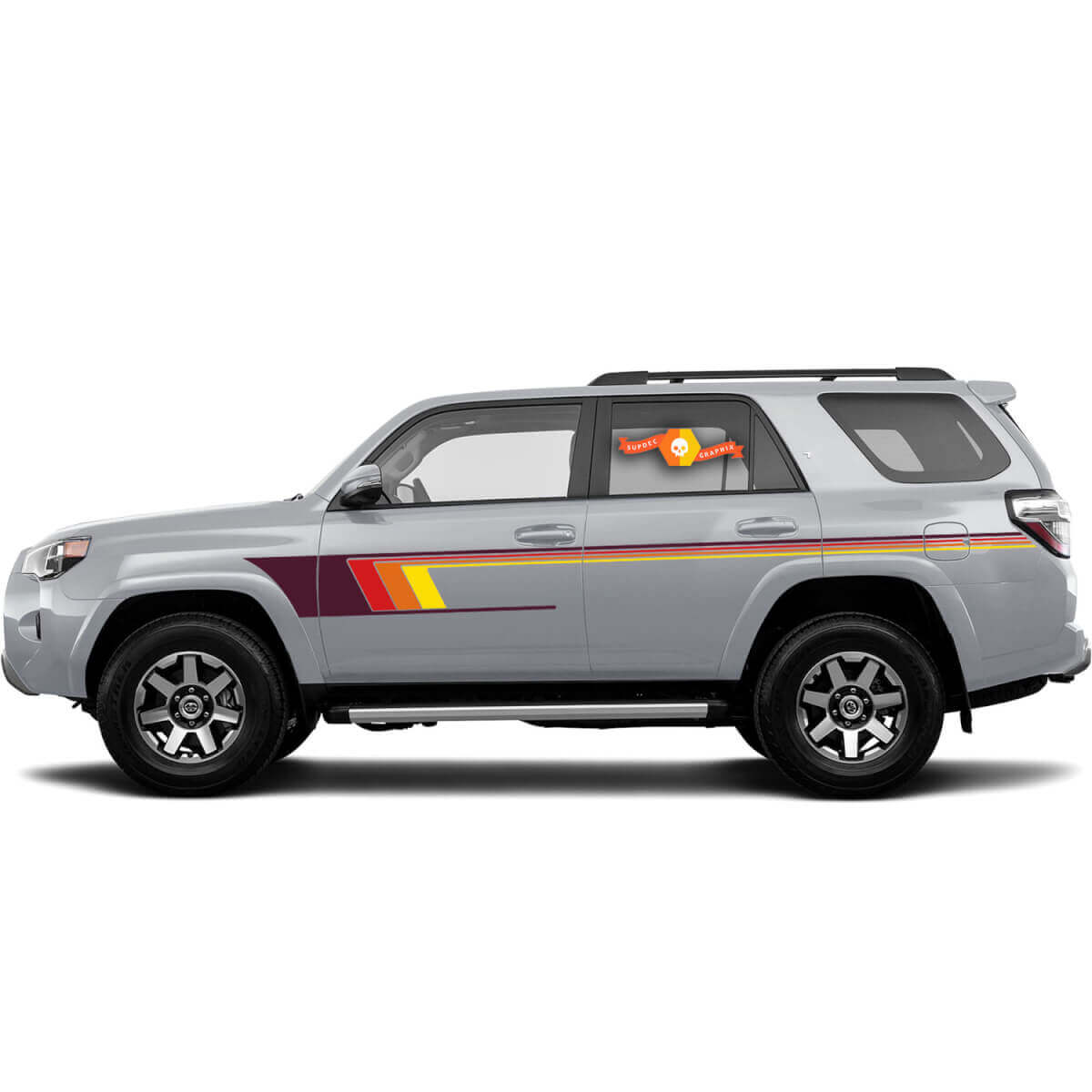 Vintage Style Stripes Side Vinyl Decal Sticker for Toyota 4Runner