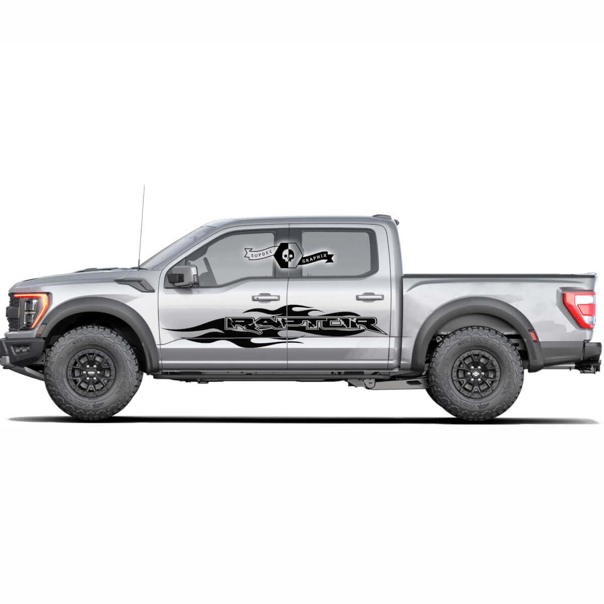 Side Door Splash Graphics Stripe Decal Stickers for Ford F-150 Raptor 2022
