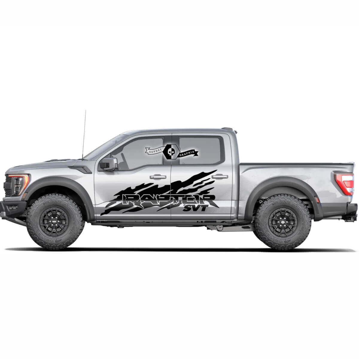 Side Door Splash Graphics Decal Stickers for Ford F-150 Raptor 2022