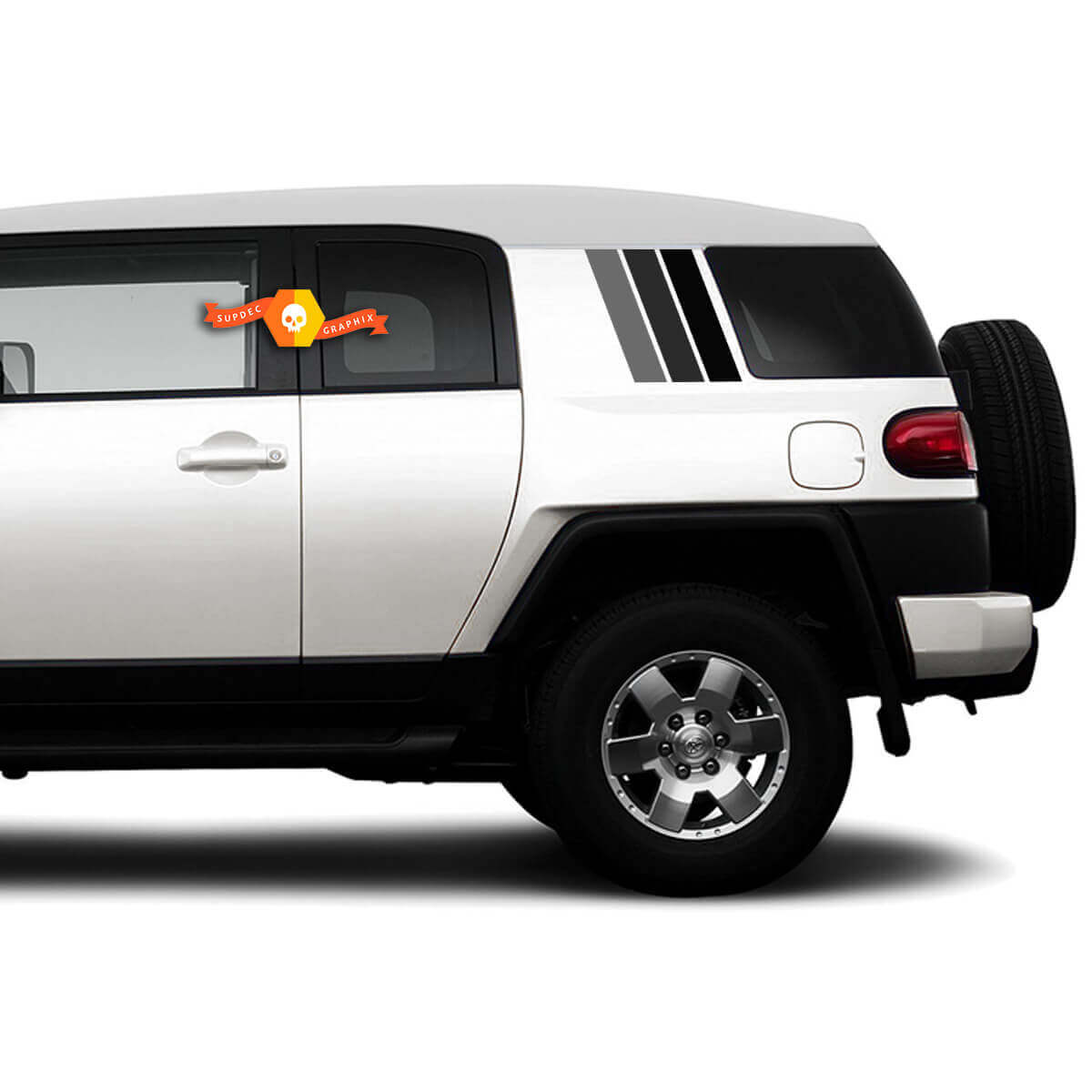 Wintage Style Stripes Side Vinyl Decal Sticker for Toyota FJ Cruiser
