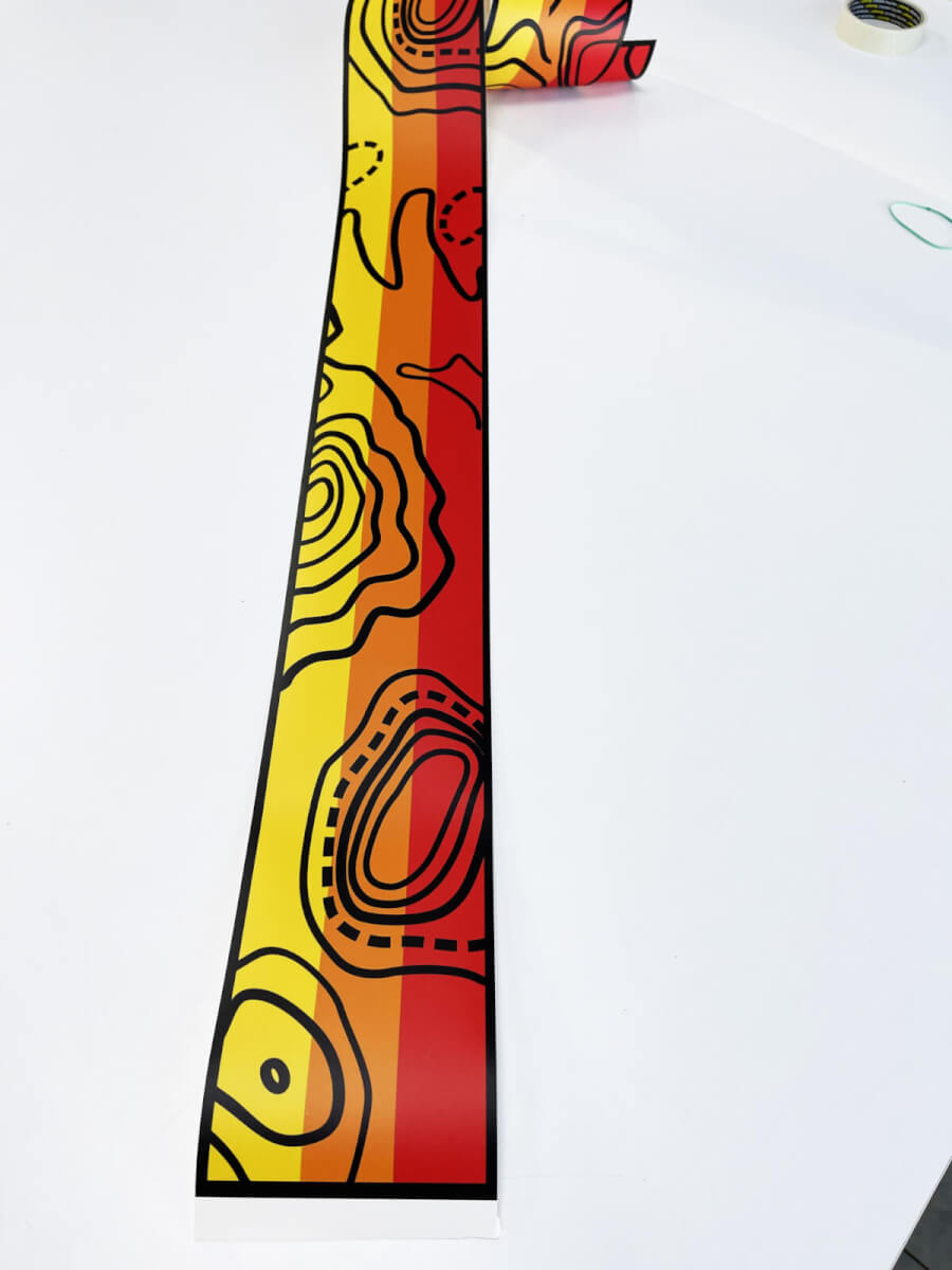 Vintage Topographic Strip Vinyl Decals for Toyota Trucks