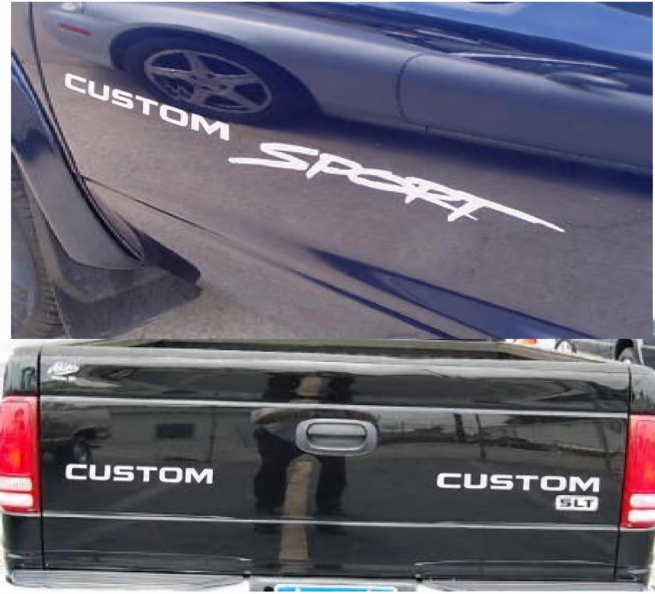 Custom Sport Lettering Kit Side Tailgate Vinyl Decal Sticker for Dodge Dakota