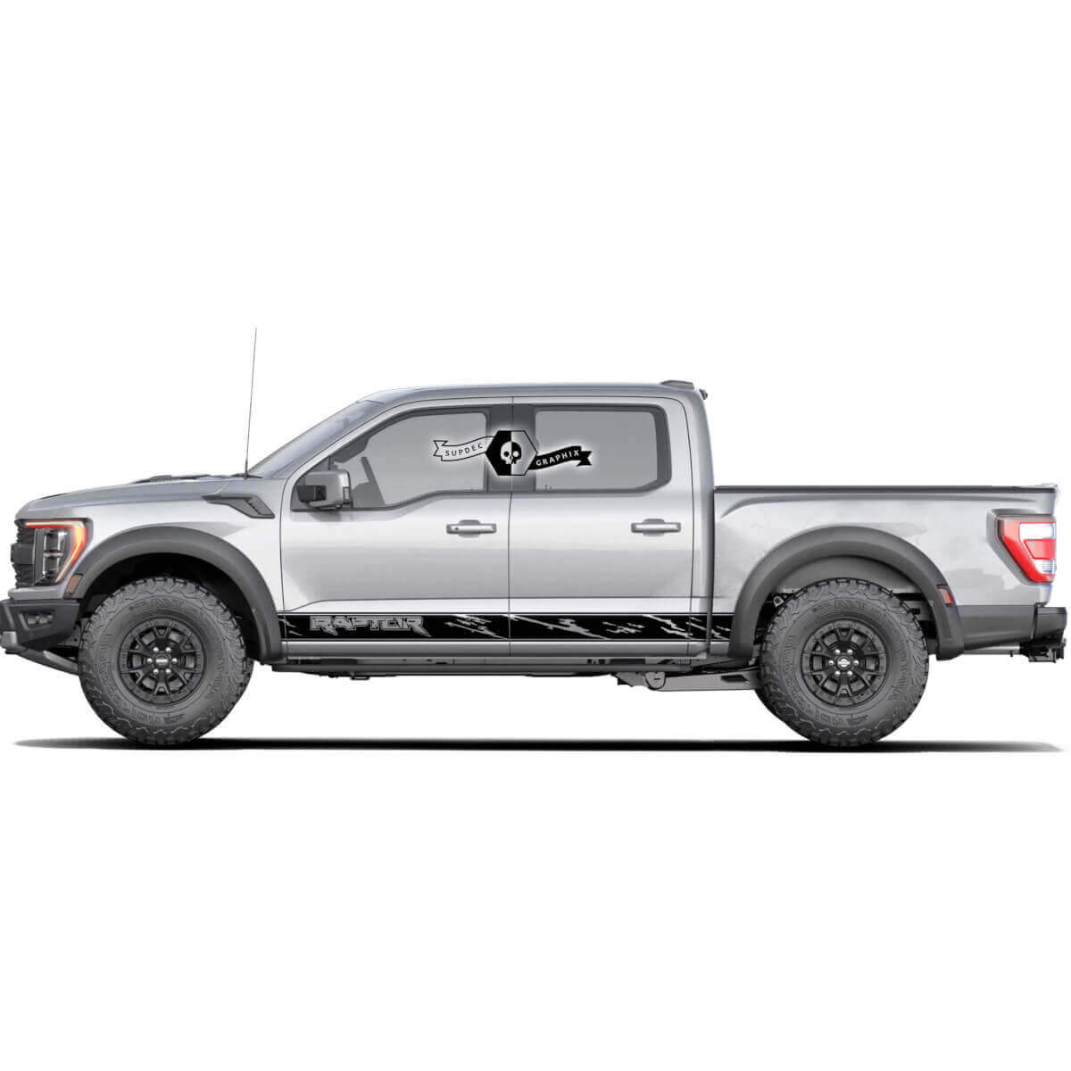 Side Rocker Panel Vinyl Stickers Decals Set Of 2 for Ford F150 Raptor