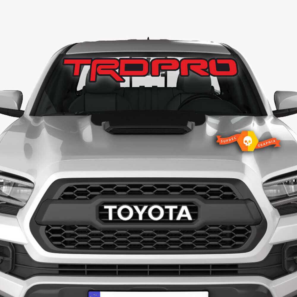 TRD Pro Style Windshield Decal for Toyota Trucks and SUVs 