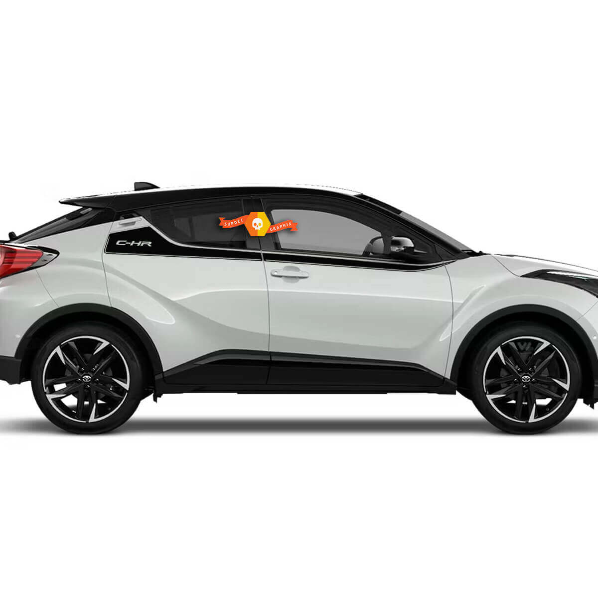 Toyota C-HR CHR Side Upper Body Doors Stripes Decals stickers graphic