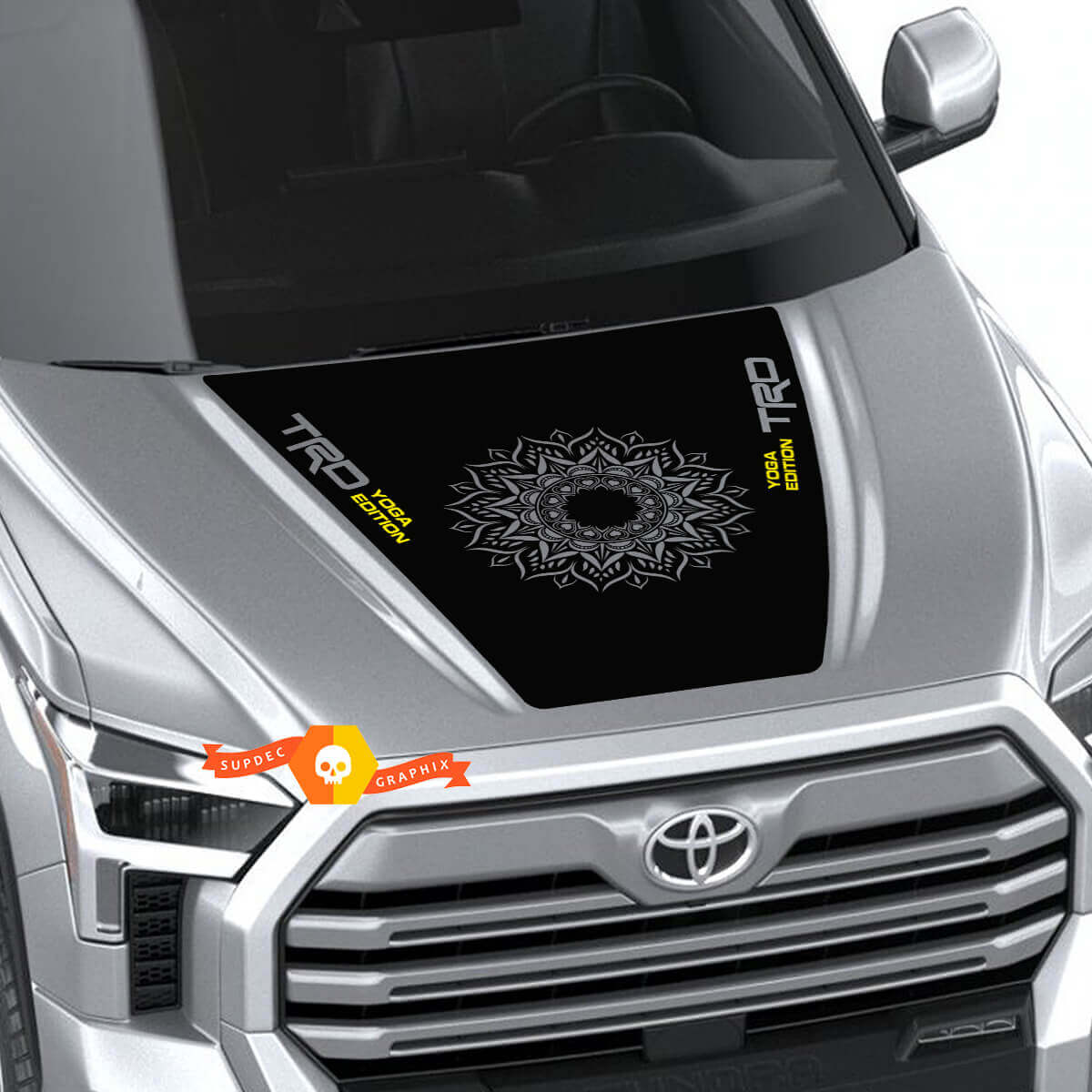 TRD Yoga Edition Hood Vinyl Decal Sticker for Toyota Tundra 2022
