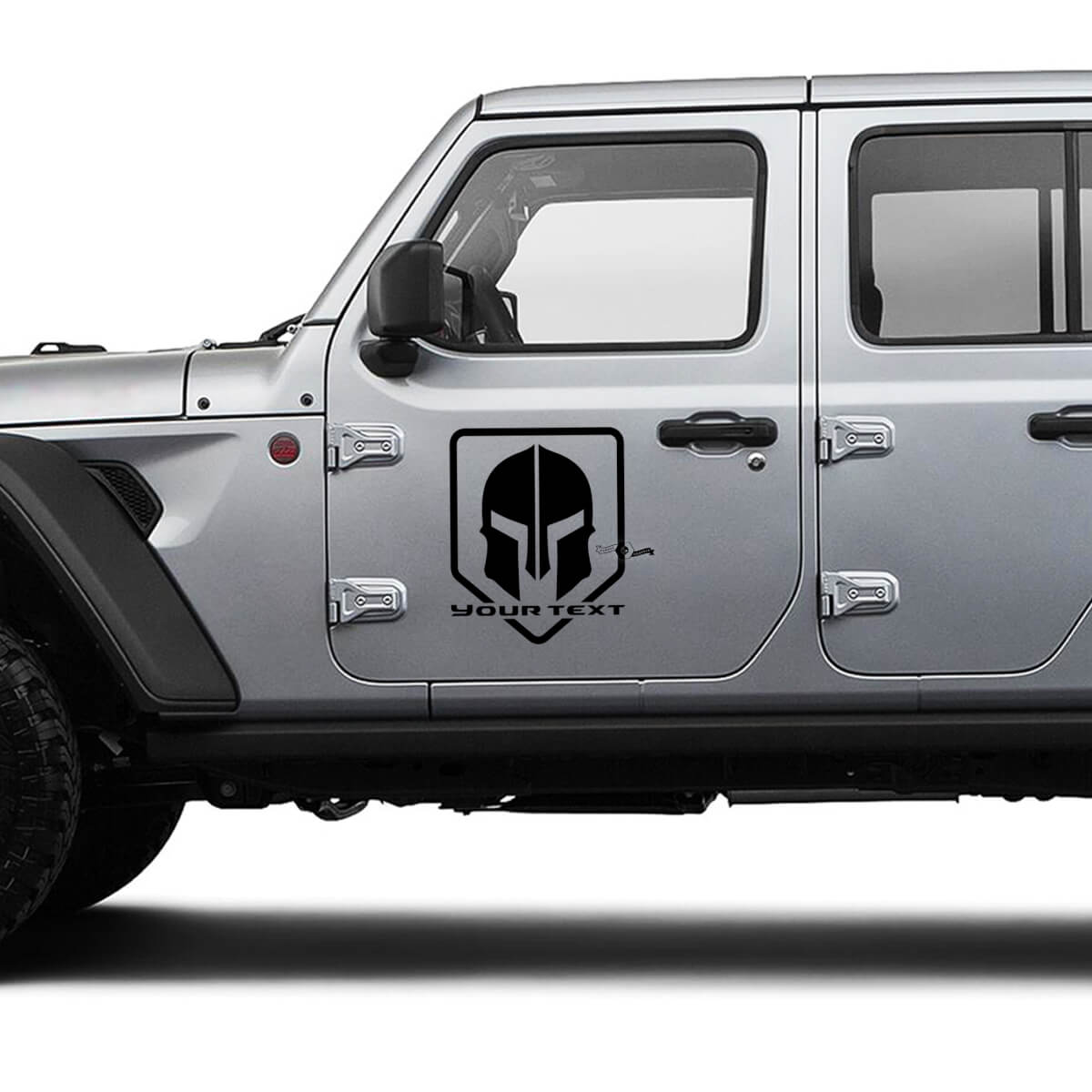 Gladiator Custom Text Door Vinyl Graphics Decal Sticker for Jeep Gladiator
