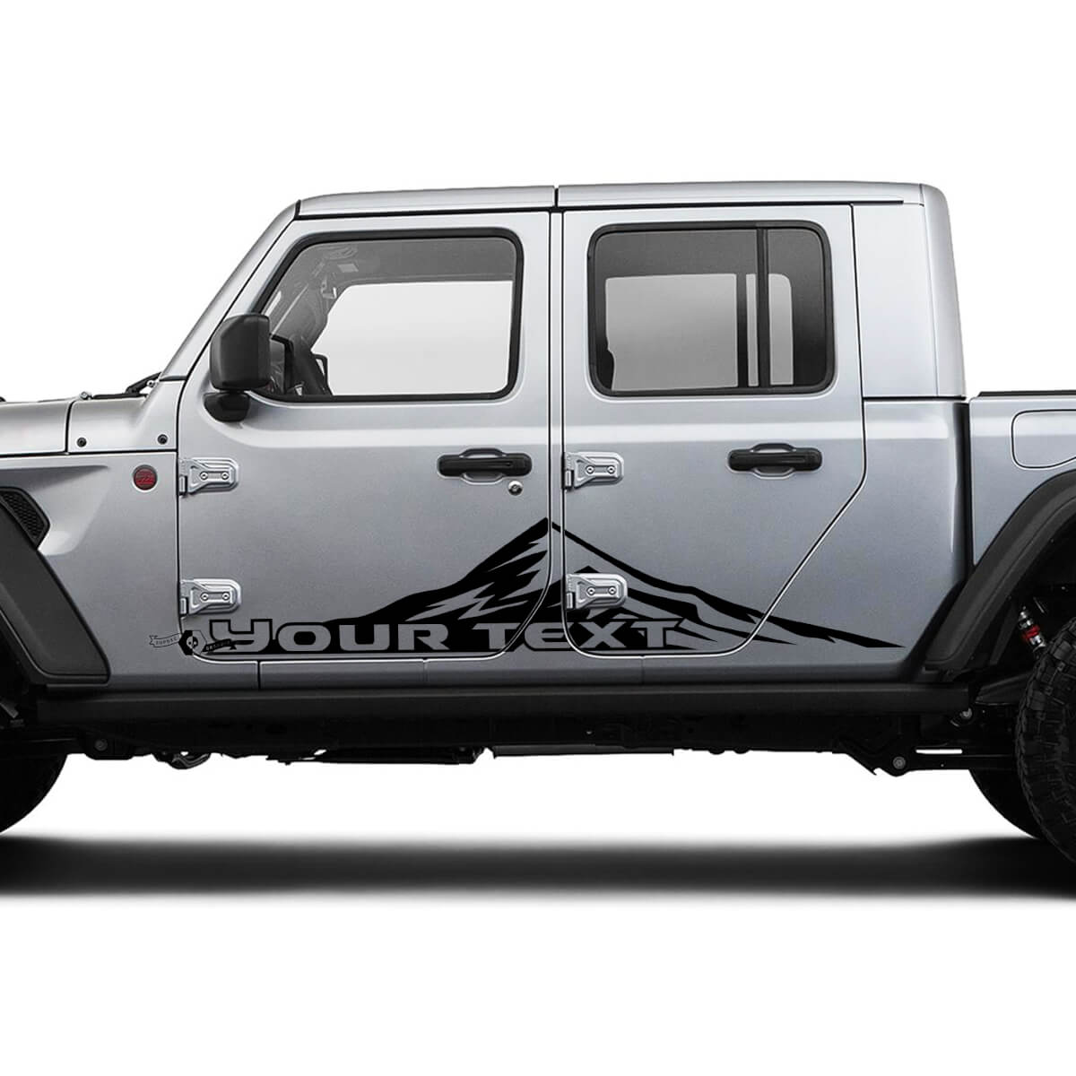 Mountains Huge Door Vinyl Graphics Decal Sticker for Jeep Gladiator