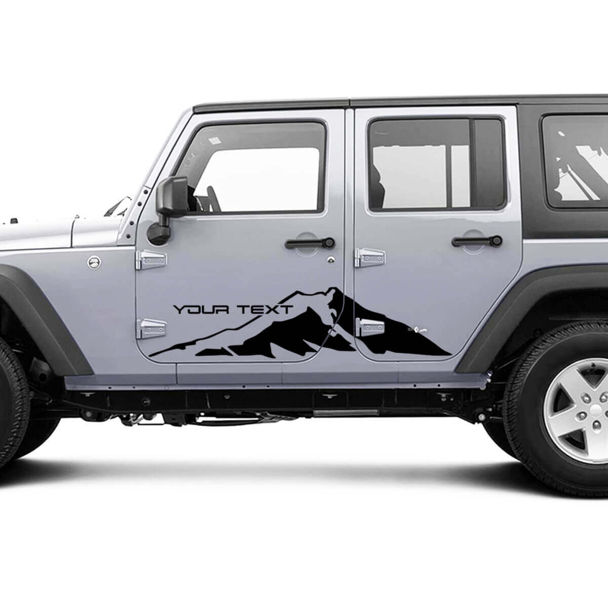 Mountains Side 4 Door Vinyl Decal Sticker for Jeep Wrangler Unlimited