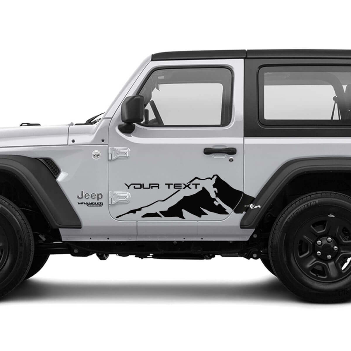 Mountains Door Side Graphics Vinyl Decal Sticker for Jeep Wrangler