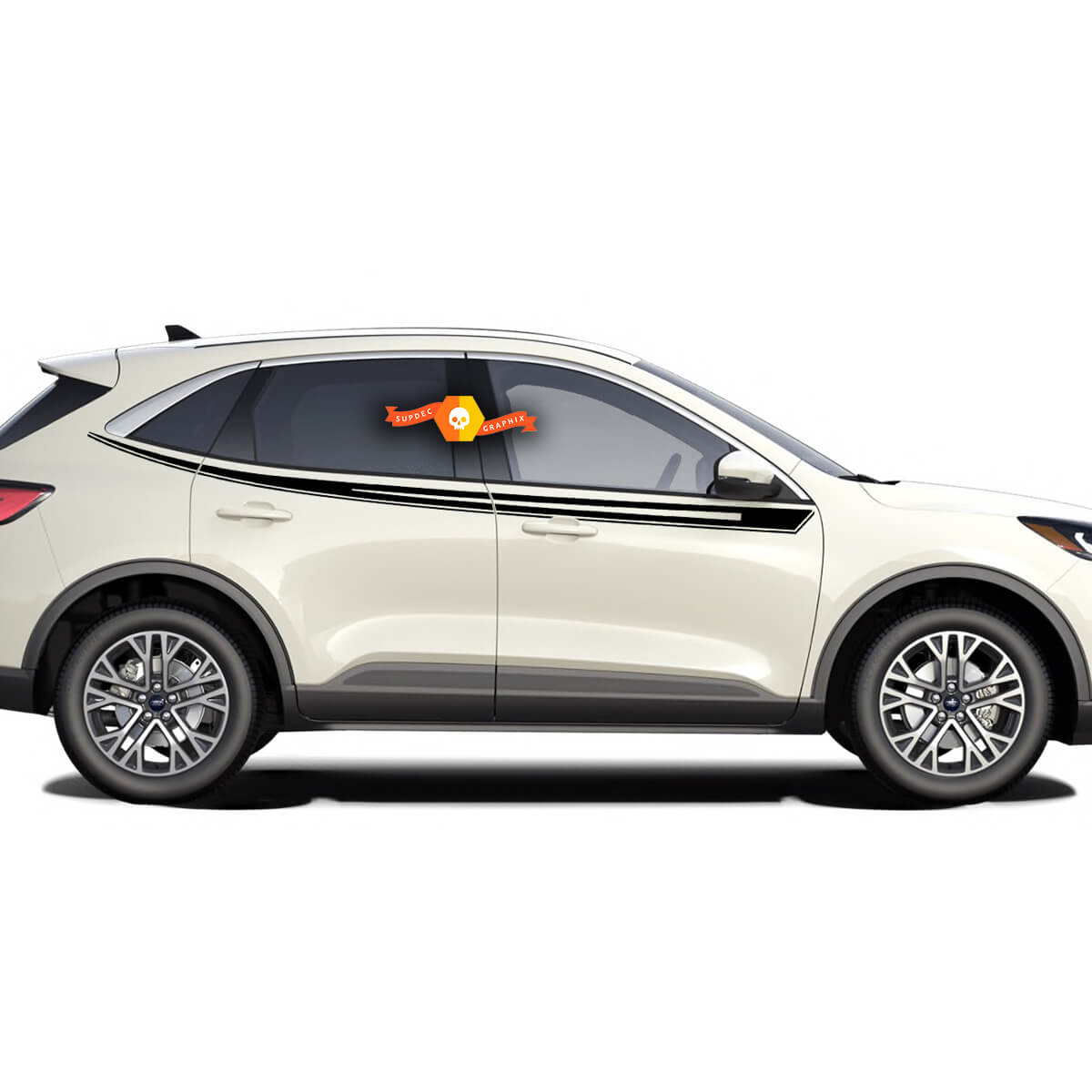 Ford Escape 2020 - 2022 Doors Stripe Vinyl Decal Kit Sticker Graphic