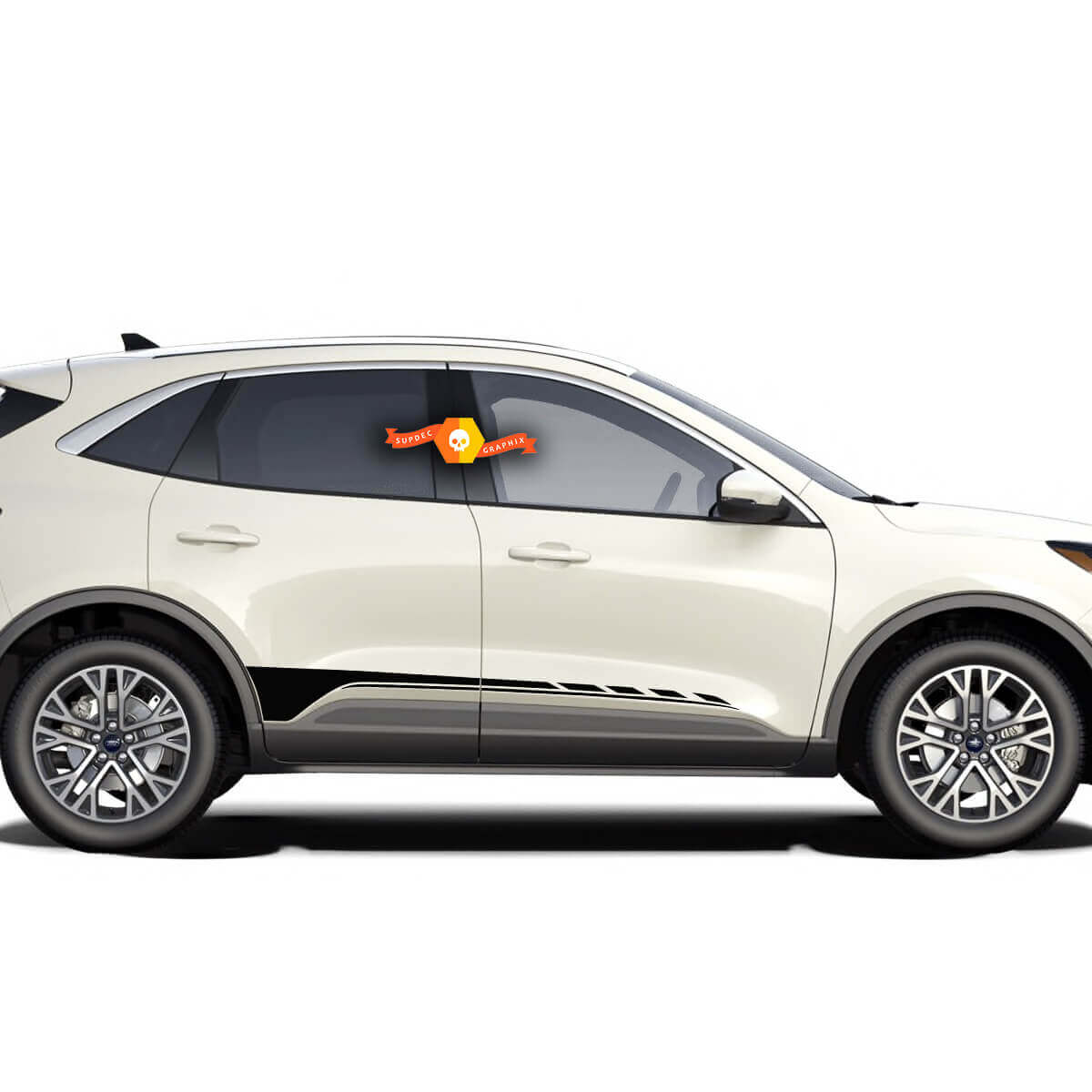 Doors Stripe Rocker Panel Vinyl Decal Kit Sticker Graphic for Musclecar Escape 2020-2022