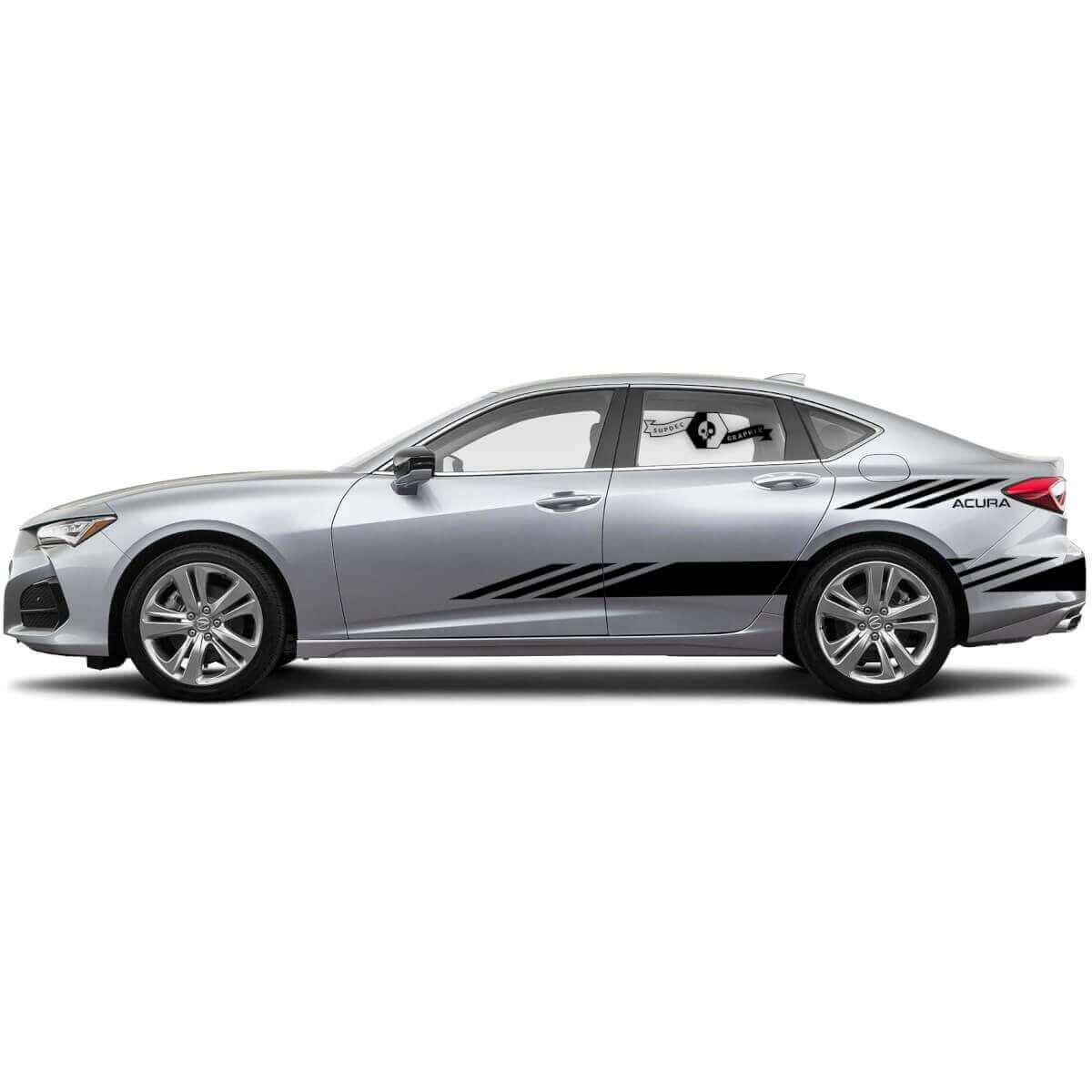 Dacorative Stripes Side Vinyl Decal Sticker for Acura TLX 2021