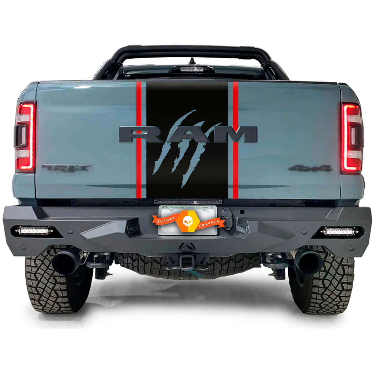 Scratch Claws Tailgate And Side Bed Graphics Decal Sticker 2 Colors for Dodge Ram 1500