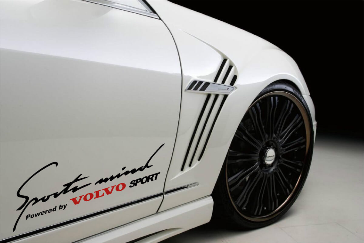 2 Sports Mind Powered by VOLVO Sport Racing Decal sticker