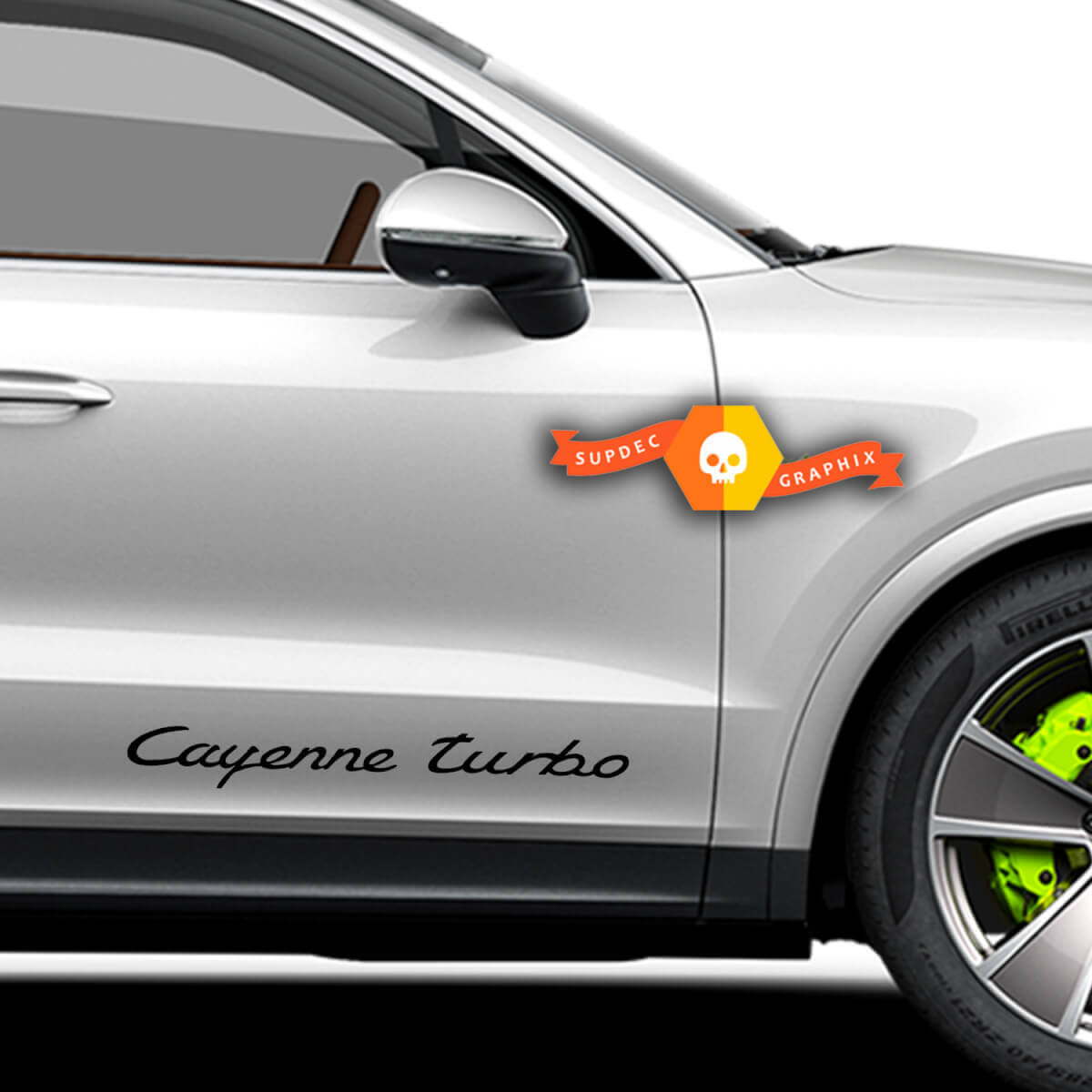 Cayenne Turbo Door Side Vinyl Decal Pair for Porsche Cayenne 