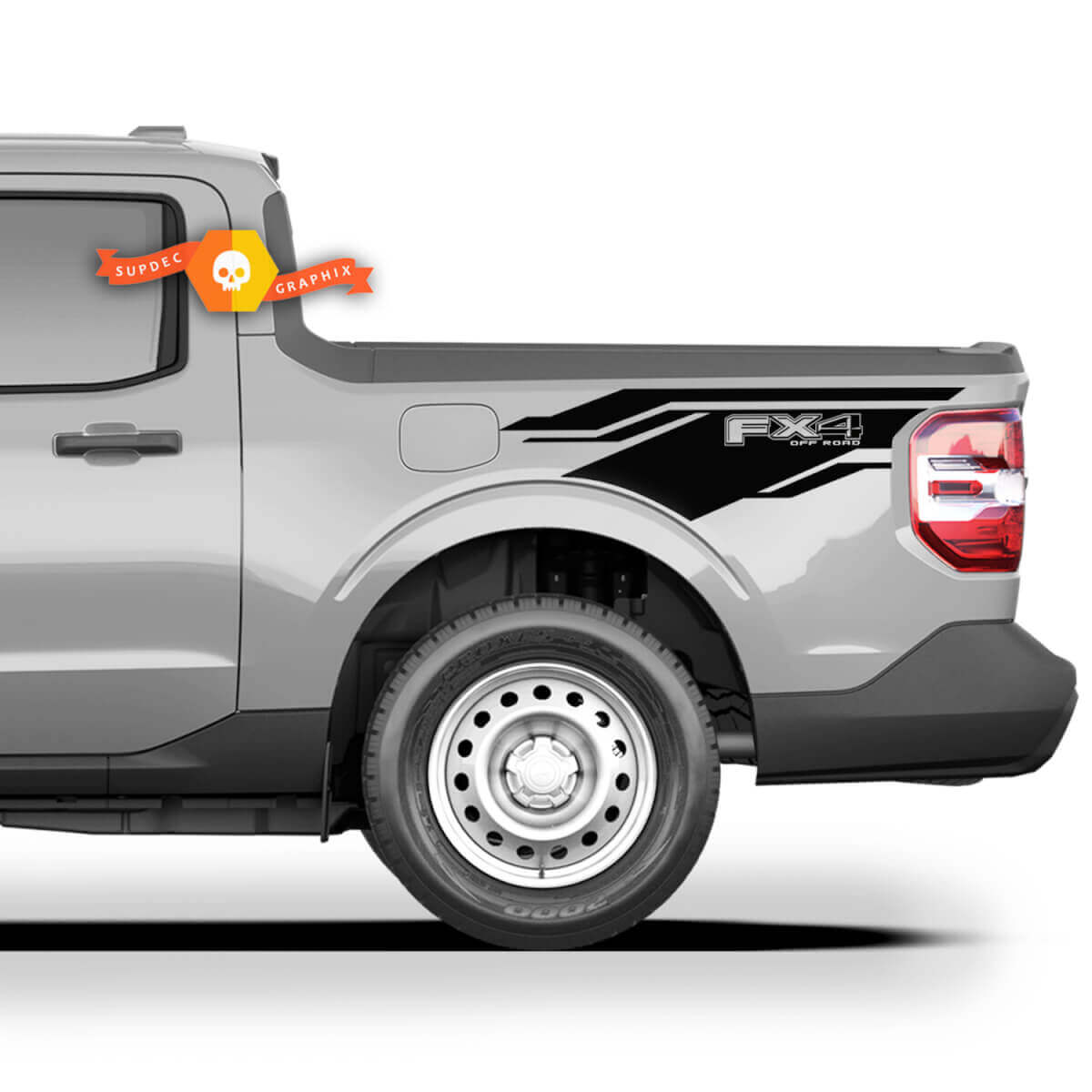 Bed Side FX4 Off Road Graphics Decals Stickers for Ford Maverick 2022